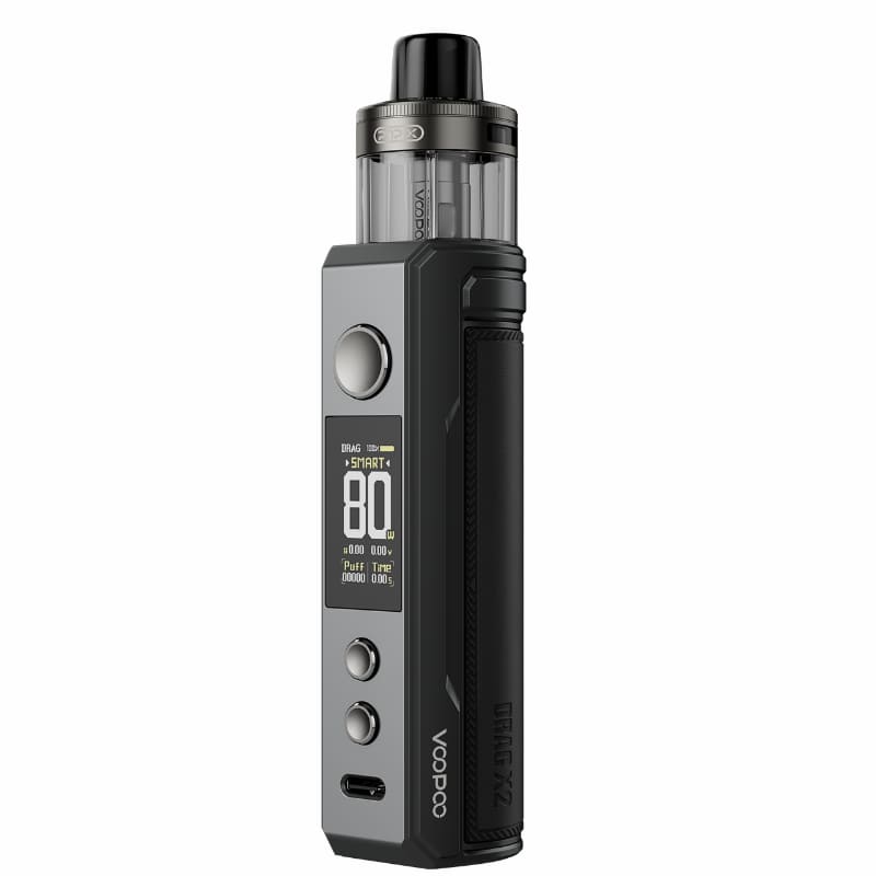 VOOPOO Drag X2 - Kit E-Cigarette 80W 5ml-Gray Metal-VAPEVO