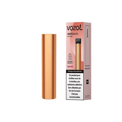 VOZOL Switch 600 - Pod Jetable Rechargeable 600 Puffs-Orange-VAPEVO