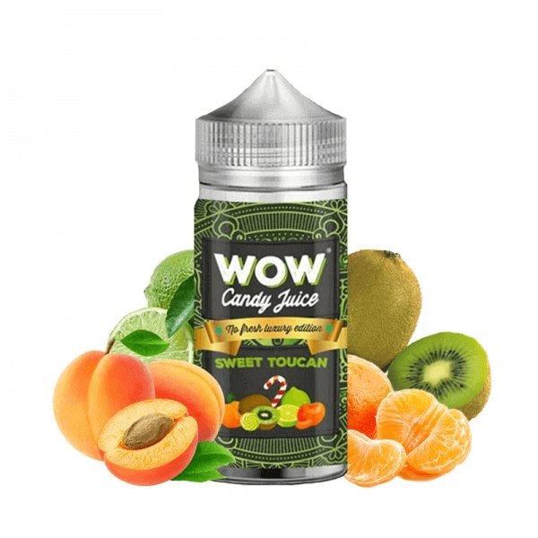 WOW CANDY JUICE E-liquide Sweet Toucan 100ml-0 mg-No Fresh-VAPEVO