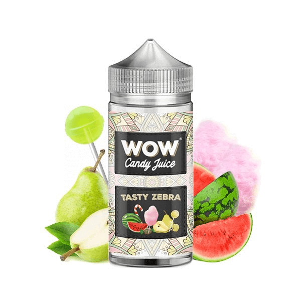 WOW CANDY JUICE E-liquide Tasty Zebra 100ml-0 mg-Fresh-VAPEVO