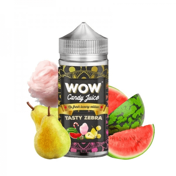 WOW CANDY JUICE E-liquide Tasty Zebra 100ml-0 mg-No Fresh-VAPEVO