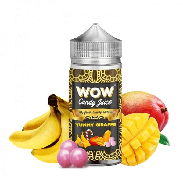 WOW CANDY JUICE E-liquide Yummy Giraffe 100ml-0 mg-No Fresh-VAPEVO