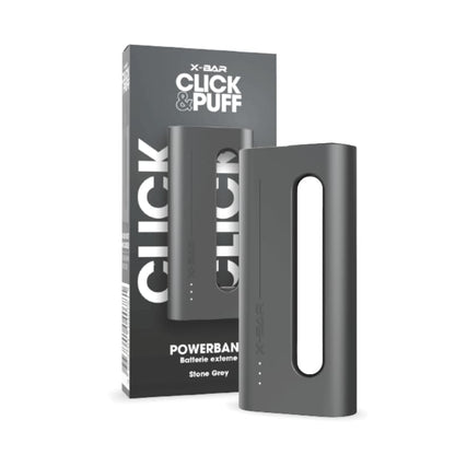 X-BAR Click & Charge - Powerbank 1200mAh-Stone Grey-VAPEVO