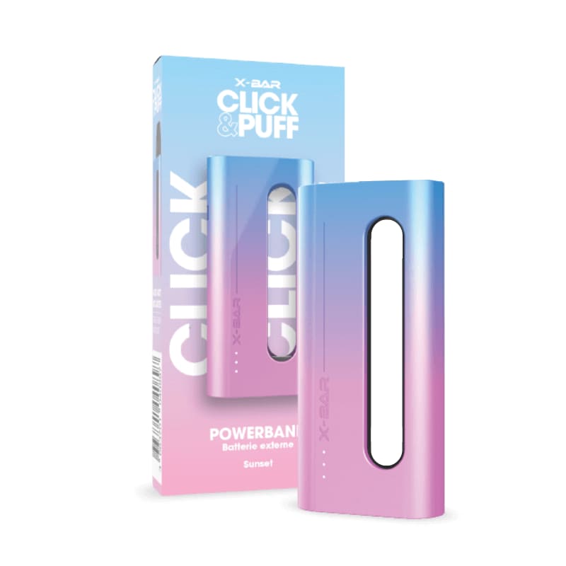 X-BAR Click & Charge - Powerbank 1200mAh-Sunset-VAPEVO