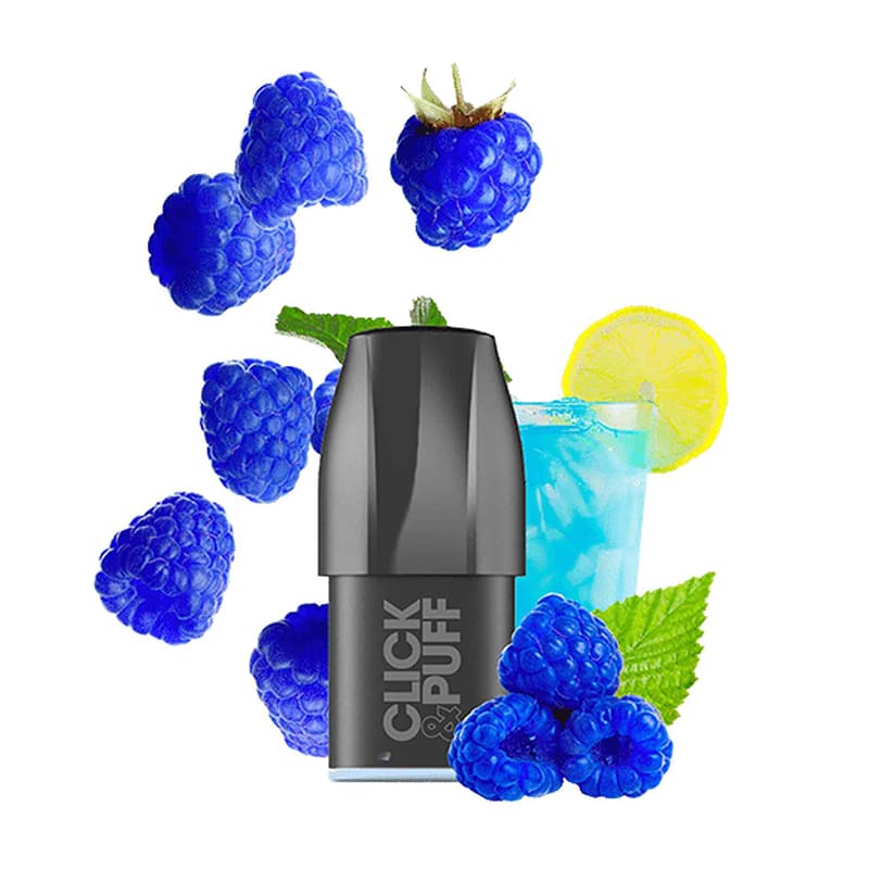 X-BAR Click & Puff - Pack de 2 Cartouches 2ml 650 Puffs-10 mg-Blue Razz Lemonade-VAPEVO