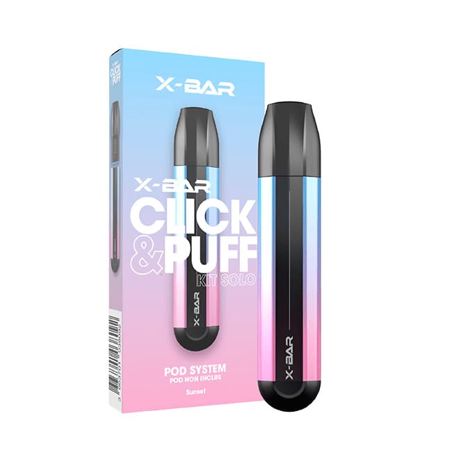 X-BAR Click & Puff Solo - Batterie Rechargeable 500mAh (Sans Cartouche)-Sunset-VAPEVO