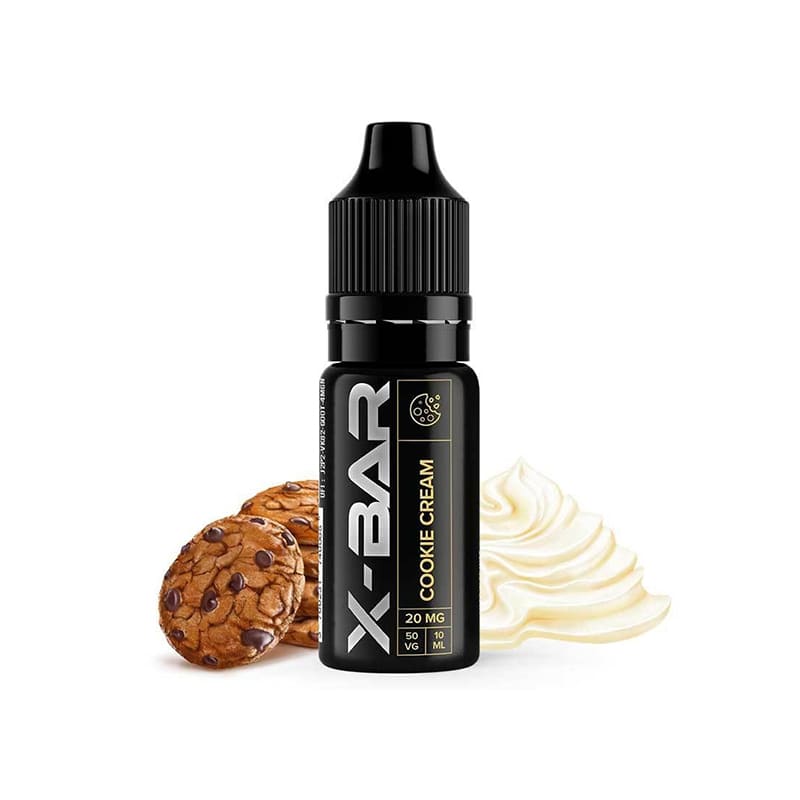 X-BAR Cookie Cream - Sel de nicotine 10ml-10 mg-VAPEVO