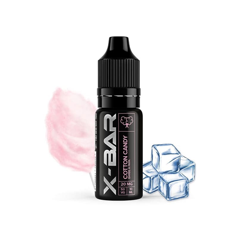 X-BAR Cotton Candy - Sel de nicotine 10ml-10 mg-VAPEVO