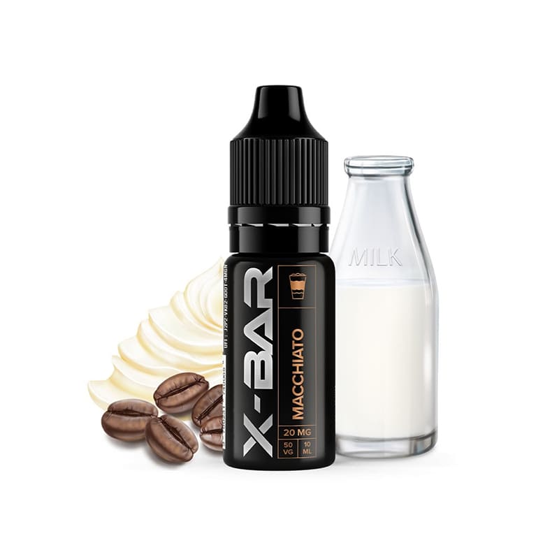 X-BAR Macchiato - Sel de nicotine 10ml-10 mg-VAPEVO