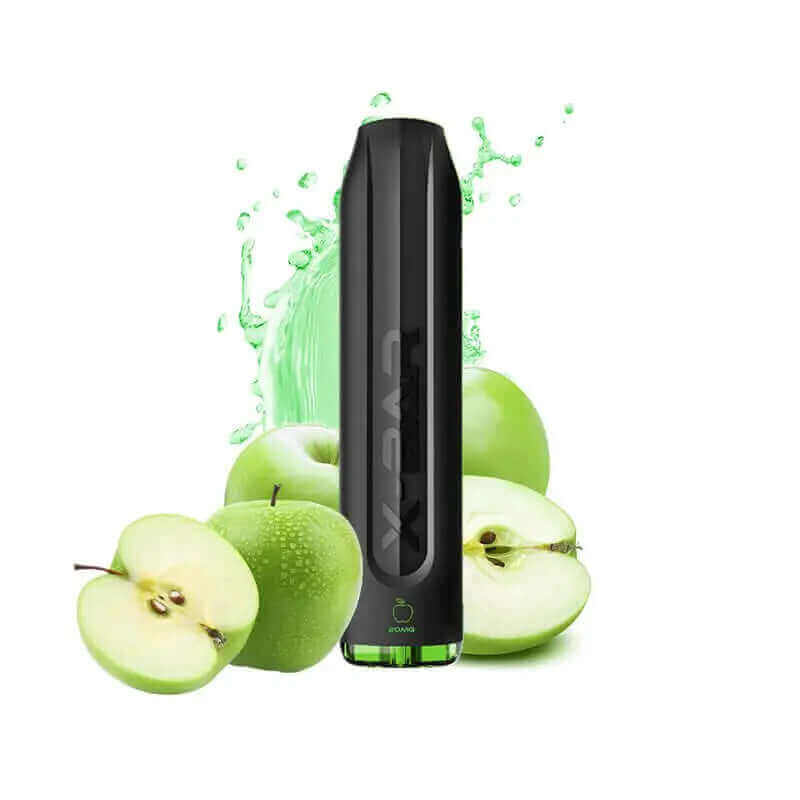 X-BAR Pod Jetable Green Apple-0 mg-VAPEVO