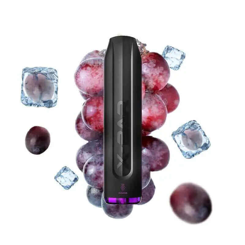 X-BAR Pod Jetable Ice Grape-0 mg-VAPEVO