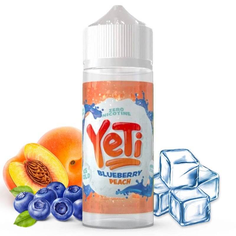 YETI - Blueberry Peach - E-liquide 100ml-0 mg-Cold Ice-VAPEVO